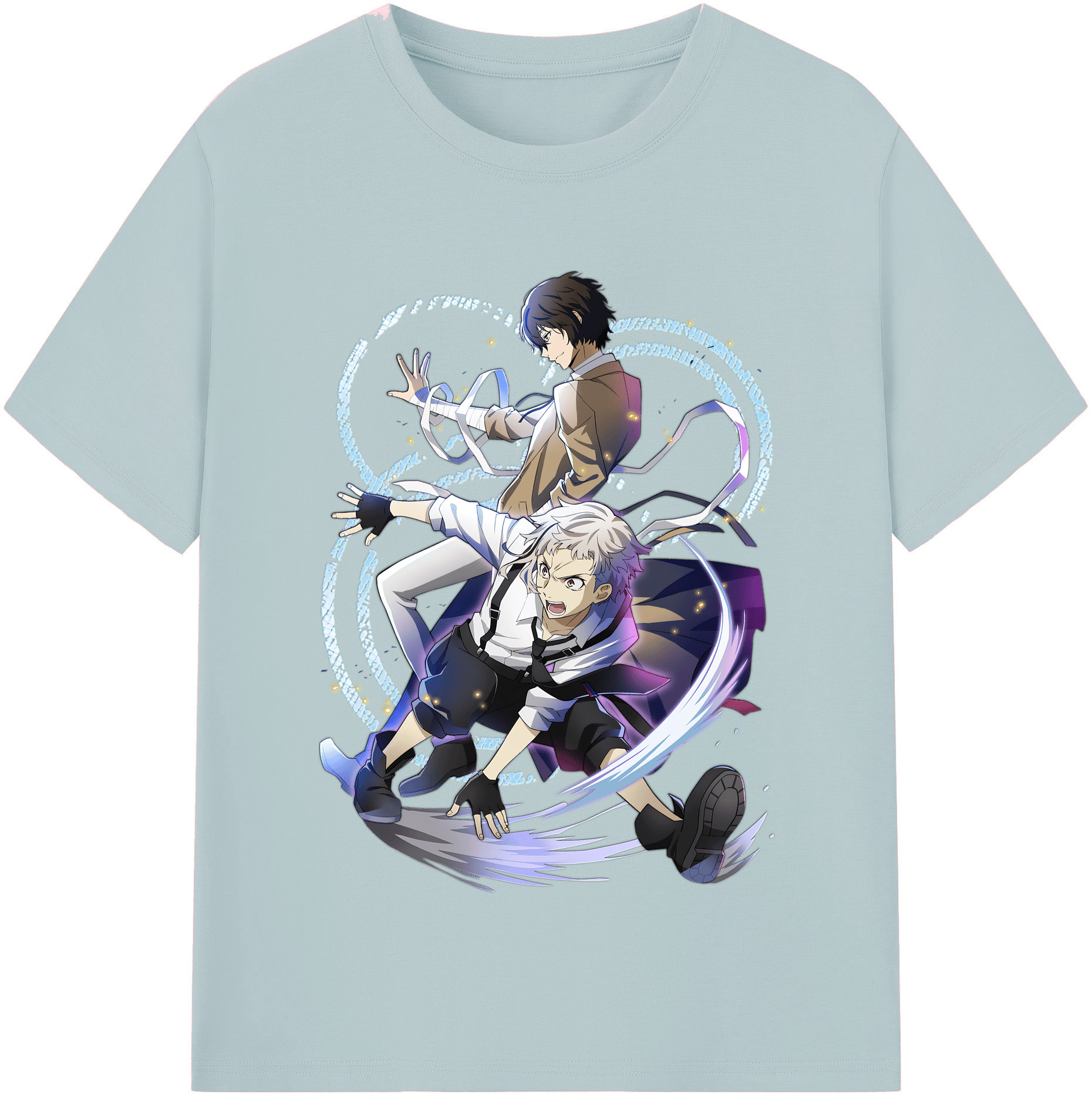 （画像用） 文豪ストレイドッグス Bungo Stray Dogs 綿100％半袖Tシャツ（フロントプリント）